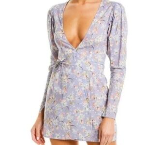WeWoreWhat Blanca Wrap Mini Dress - Floral